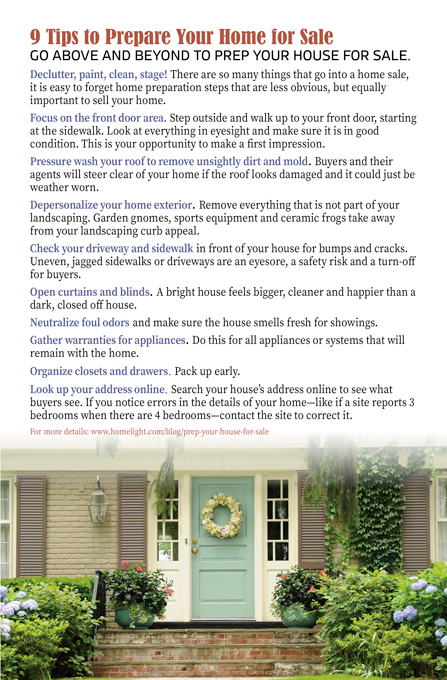 9 tips for preparing to sell your home