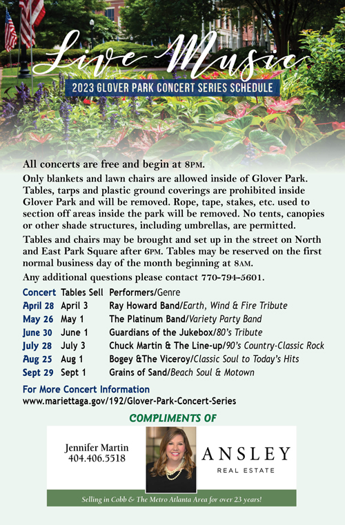 2021 Glover Park Concert Schedule