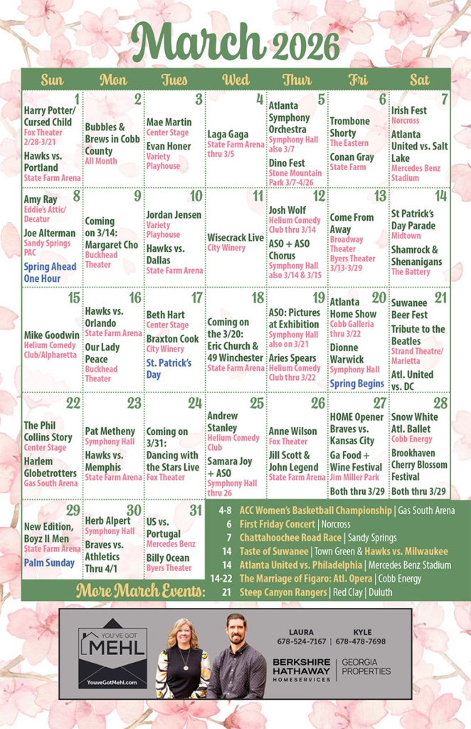 eTouch Marketing March Events Direct Mail Post Card Atlanta GA